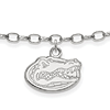 Sterling Silver 9in University of Florida Anklet