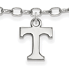 Sterling Silver 9in University of Tennessee Anklet