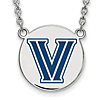 Villanova University Logo Necklace 3/4in Sterling Silver