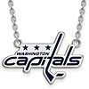 Sterling Silver Washington Capitals Enamel Necklace