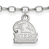 Sterling Silver 9in Miami University Anklet