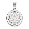 Sterling Silver 5/8in Auburn University Pendant in Circle