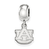 Sterling Silver Auburn University Extra Small Dangle Bead