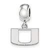 Sterling Silver University of Miami Extra Small Dangle Bead