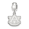 Sterling Silver Auburn University Small Dangle Bead