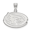 Iowa State University Oval Pendant 5/8in Sterling Silver