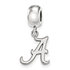 Sterling Silver University of Alabama A Dangle Bead Charm
