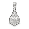 14k White Gold Purdue University Boilermaker Pendant 5/8in