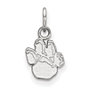 Sterling Silver 3/8in University of Pittsburgh Paw Pendant