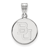 Sterling Silver 5/8in Baylor University Round Pendant