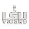 Sterling Silver 1/2in LSU TIGERS Pendant