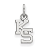 Kansas State University KS Charm 3/8in Sterling Silver
