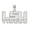 Sterling Silver 5/8in LSU TIGERS Pendant
