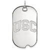 University of Southern California Dog Tag Large Sterling Silver
