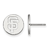 Sterling Silver 1/2in San Francisco Giants Disc Post Earrings