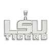 Sterling Silver 3/4in LSU TIGERS Pendant