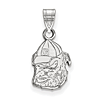 Sterling Silver 1/2in University of Georgia Bulldog G Hat Pendant