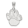 14k White Gold 3/4in University of Pittsburgh Paw Pendant