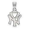 Sterling Silver 1/2in New York Yankees Pendant