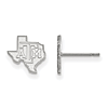 Silver Texas A&M University Extra Small State Outline Post Earrings
