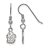 University of Georgia Bulldog XS Dangle Earrings Sterling Silver