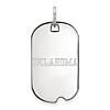 Sterling Silver University of Oklahoma Small Dog Tag