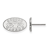 Sterling Silver Auburn University Extra Small Oval Post Earrings