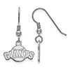 Silver San Francisco Giants Baseball Extra Small Dangle Earrings