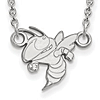 Sterling Silver Georgia Tech Buzz Small Necklace 