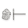 University of Georgia Bulldog Earrings Extra Small Sterling Silver