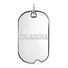 14kt White Gold University of Oklahoma Dog Tag