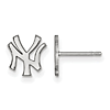 Sterling Silver New York Yankees Extra Small NY Post Earrings