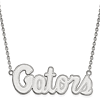 Sterling Silver University of Florida Gators Pendant with 18in Chain