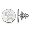 Kansas State University Round Lapel Pin Sterling Silver 