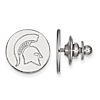 Sterling Silver Michigan State University Spartan Helmet Lapel Pin