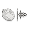 Mississippi State University Cowbell Lapel Pin 14k White Gold 