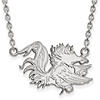 Silver University of South Carolina Gamecock 18in Necklace