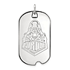 10k White Gold Purdue University Boilermakers Dog Tag