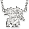 Sterling Silver University of Kentucky Wildcat Pendant with 18in Chain