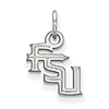 Sterling Silver 3/8in Florida State University FSU Pendant