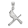 Sterling Silver 3/4in St. Louis Cardinals Bird Pendant
