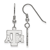 Sterling Silver Texas A&M University Logo Dangle Wire Earrings