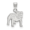 Sterling Silver 1/2in University of Georgia Standing Bulldog Pendant