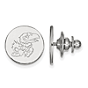 Sterling Silver University of Kansas Logo Lapel Pin