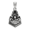 Sterling Silver Purdue University Boilermakers Enamel Pendant 3/4in