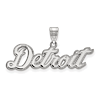 10kt White Gold 5/8in Detroit Pendant