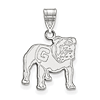 Sterling Silver 5/8in University of Georgia Standing Bulldog Pendant