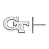 Sterling Silver Georgia Tech Logo Post Earrings