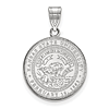 Kansas State University Crest Pendant 3/4in Sterling Silver