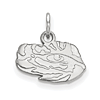 Silver 3/8in Louisiana State University Eye of the Tiger Pendant